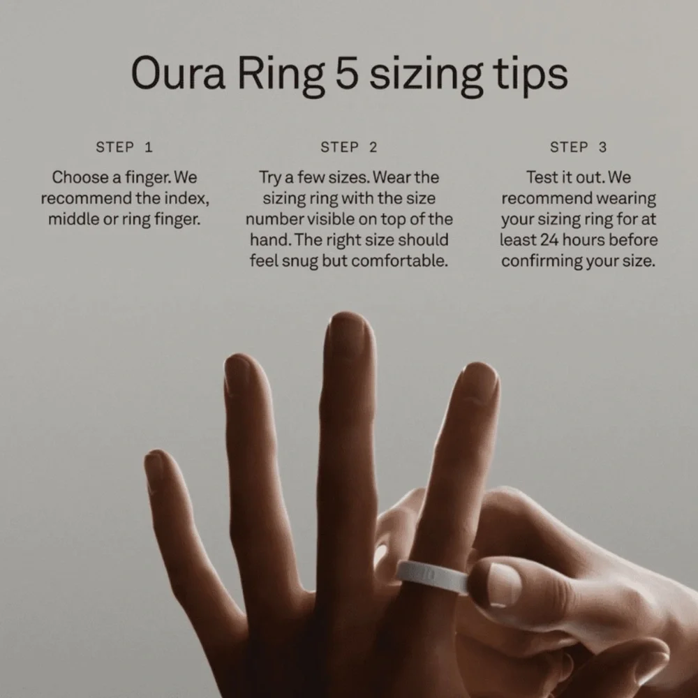 Size Before You Buy Oura Ring 5 Sizing Kit